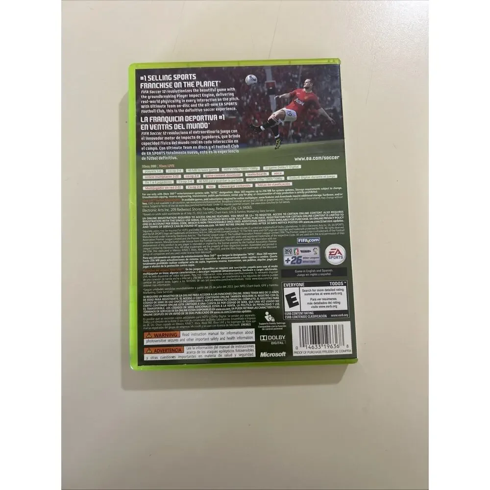5 Games FIFA12, FIFA16, NBA 2K15, Far Cry 3 Microsoft Xbox 360 Video Games